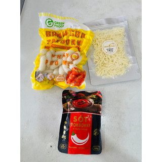[Tokbokki] COMBO 230GR Sốt + Tokbokki Nhân Phô Mai và Phô Mai bào Pháp MOZZARELLA