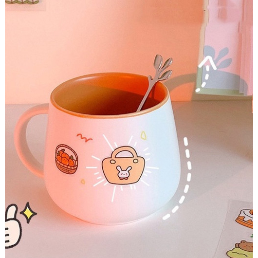 Tấm sticker cute trang trí tập vở, bình nước, bút nước văn phòng phẩm