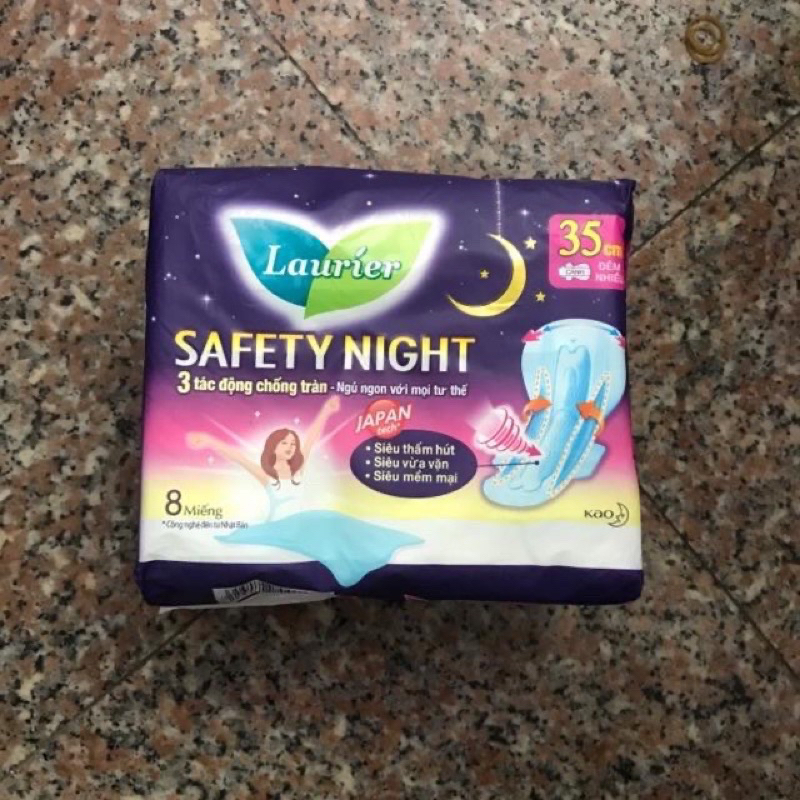 🎁 BĂNG VỆ SINH ĐÊM LAURIER SAFETY NIGHT