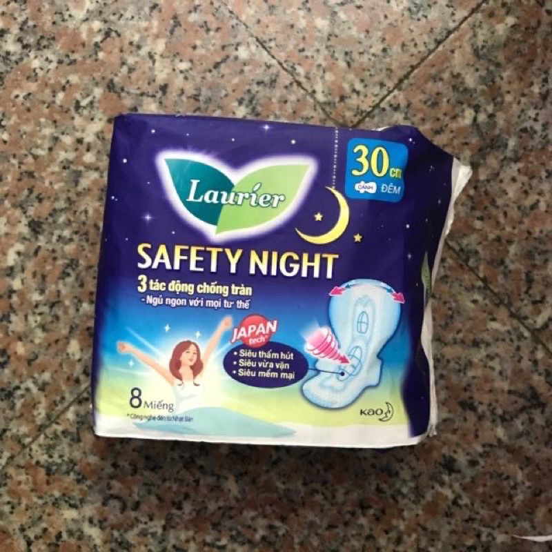 🎁 BĂNG VỆ SINH ĐÊM LAURIER SAFETY NIGHT