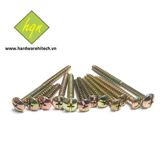 Vít đầu dù đầu bake ren khít m5 vàng dài 30mm -> 70mm/ vít ren nhuyễn 5 mm/ vít đầu dù - rk