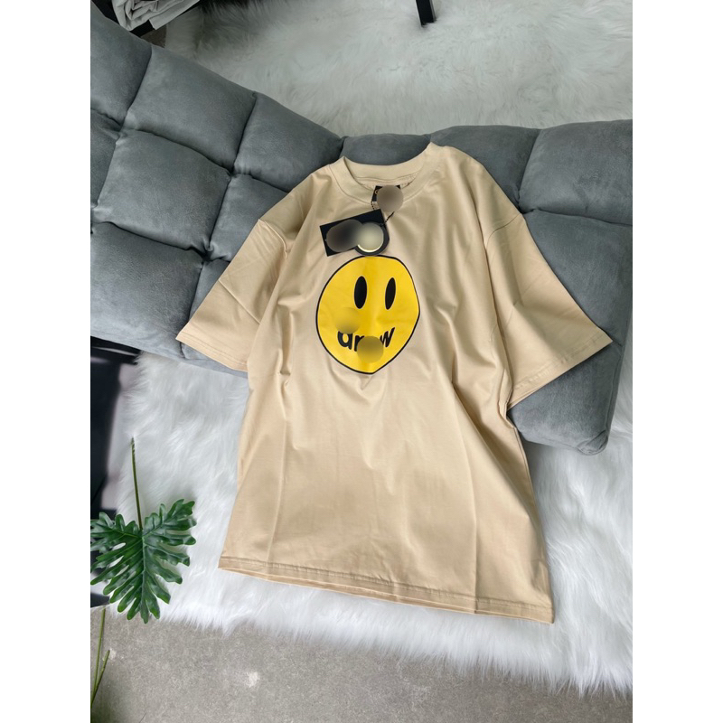 Áo Thun D.r.e.w mặt cười thun 100% cotton 2 chiều Form Unisex Nam Nữ - HÀNG ĐẦY ĐỦ TAG