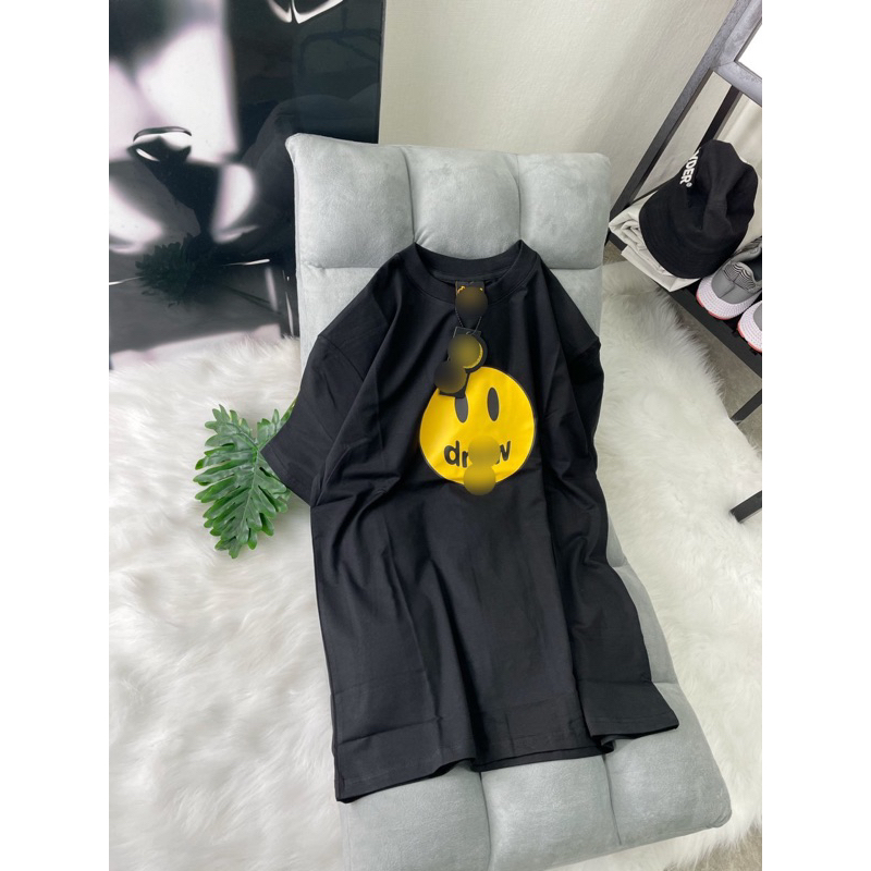 Áo Thun D.r.e.w mặt cười thun 100% cotton 2 chiều Form Unisex Nam Nữ - HÀNG ĐẦY ĐỦ TAG