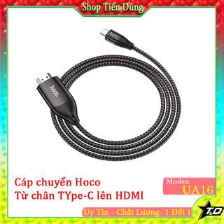 Cáp chuyển đổi Type C sang HDMI Hoco UA16 HD 4K @ 30Hz dây dài 2m bện chống đức 