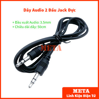 Dây audio 2 đầu jack đực 3.5mm dài 50cm