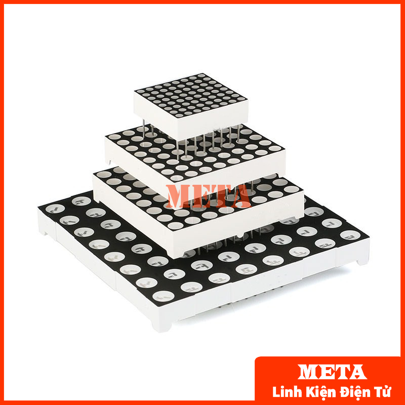 Led Matrix 8x8 1.9mm, 3mm, 3,75mm, 5mm màu đỏ