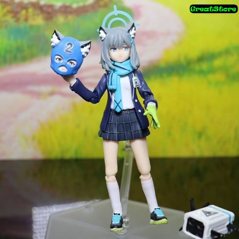 Mô hình Shiroko Sunaookami trong Game Blue Archive FIGMA 567 Action Figure 15 cm cử động được
