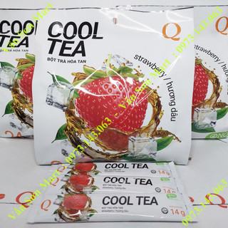 05 bịch Trà Dâu Cool Tea Trần Quang 336g (24 gói dài x 14g)