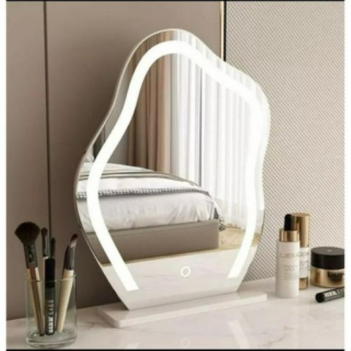 Gương Led Bàn Trang Điểm, Decor Phòng Ngủ, cảm ứng đèn 3 màu (Gương Tròn, Gương Mây) Nhập Khẩu Cao Cấp Hiện Đại