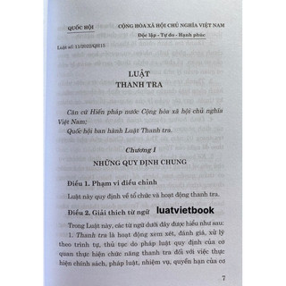 Sách- Luật Thanh Tra
