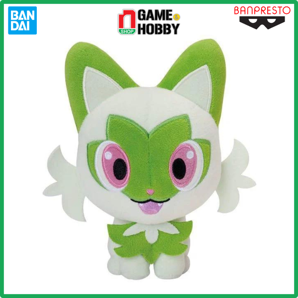 THÚ BÔNG POKEMON SPRIGATITO ROUND PLUSH KOROTTO MANMARU