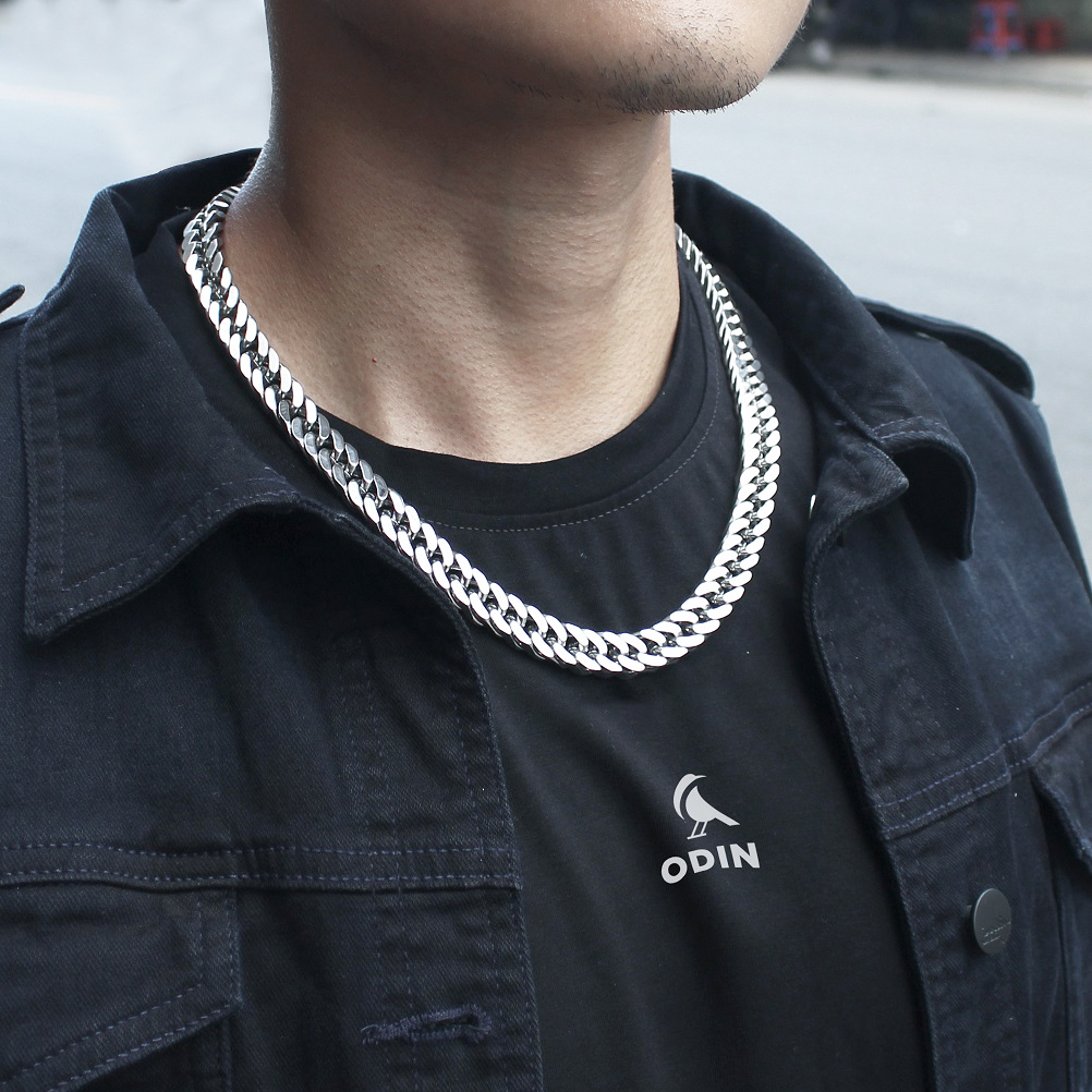 Dây chuyền ODIN Chain Cuban Double thép titan 316L không gỉ bảo hành trọn đời