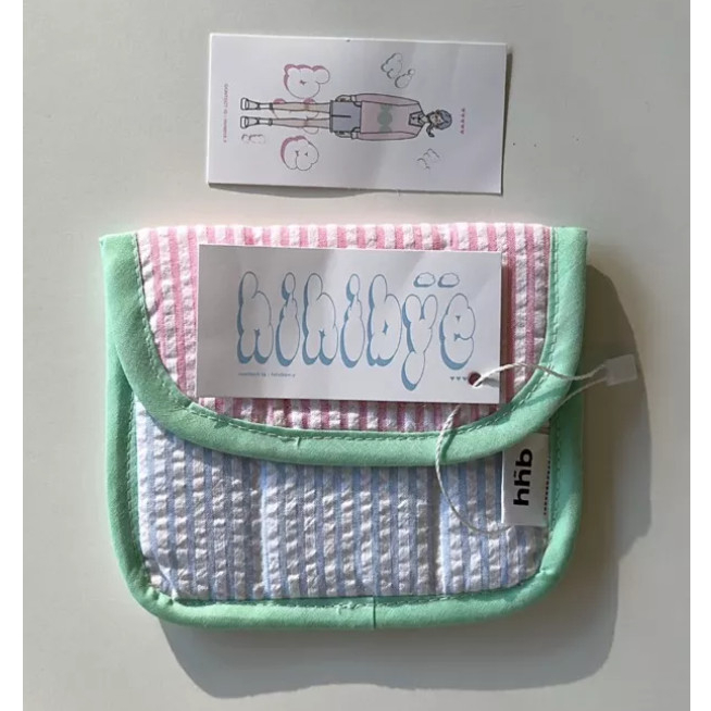 Ví mini đựng thẻ hihibye wallet bag 9x12cm nhiều mẫu