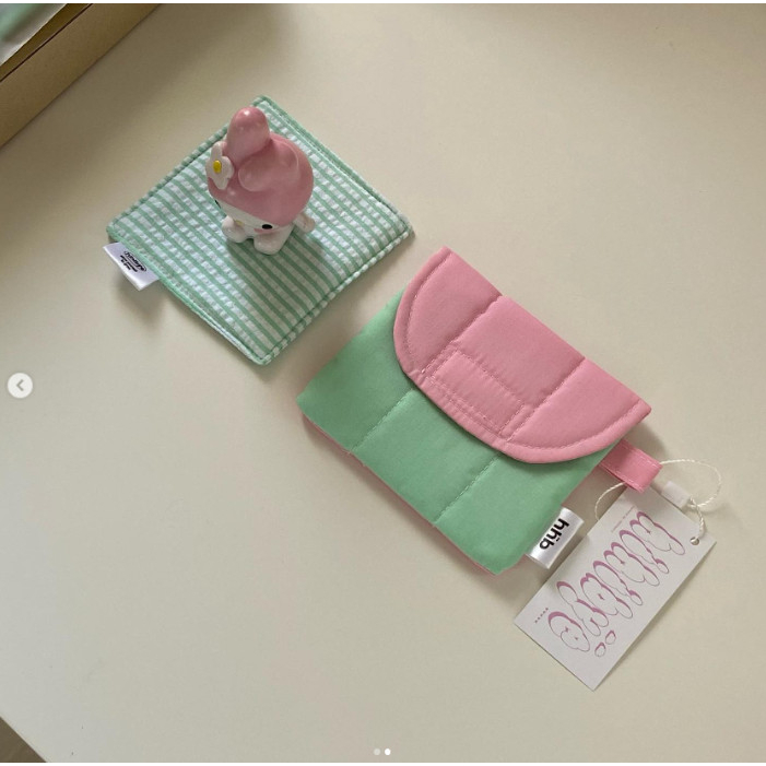 Ví mini đựng thẻ hihibye wallet bag 9x12cm nhiều mẫu