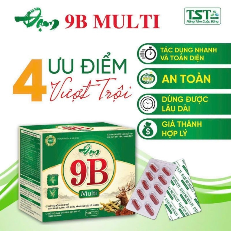 ĐẠM 9B MULTI.Hộp 100 viên