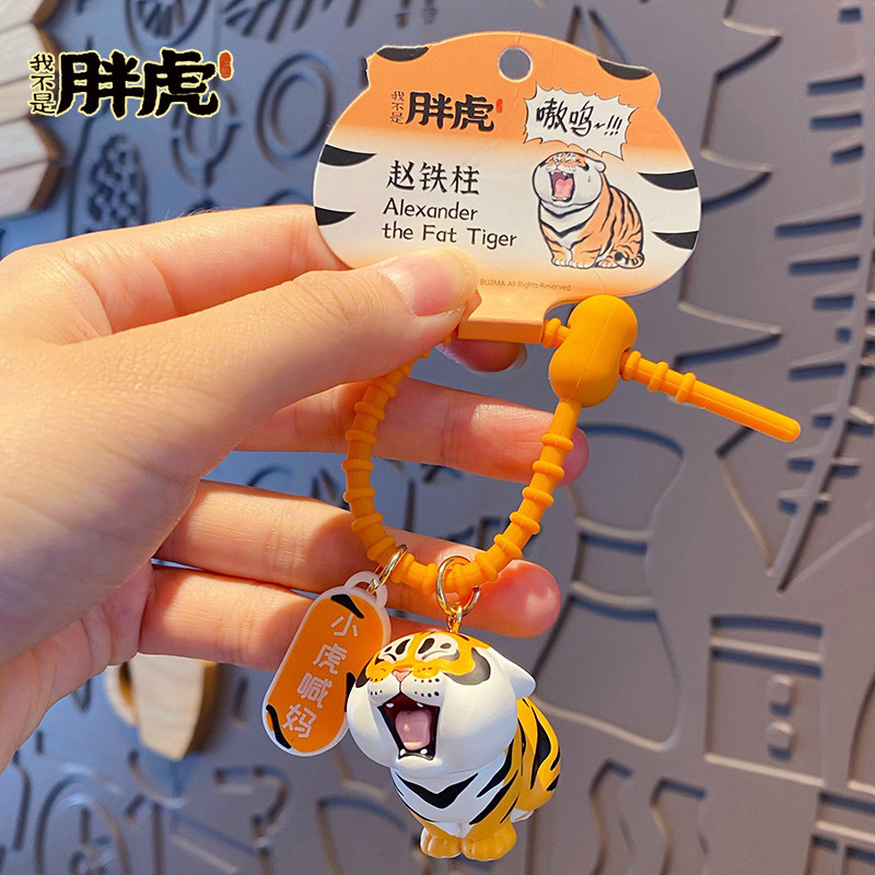 Móc Khóa Chú Hổ Béo Biểu Cảm Ngộ Nghĩnh Đáng Yêu Chuẩn Hot Trend Tik Tok