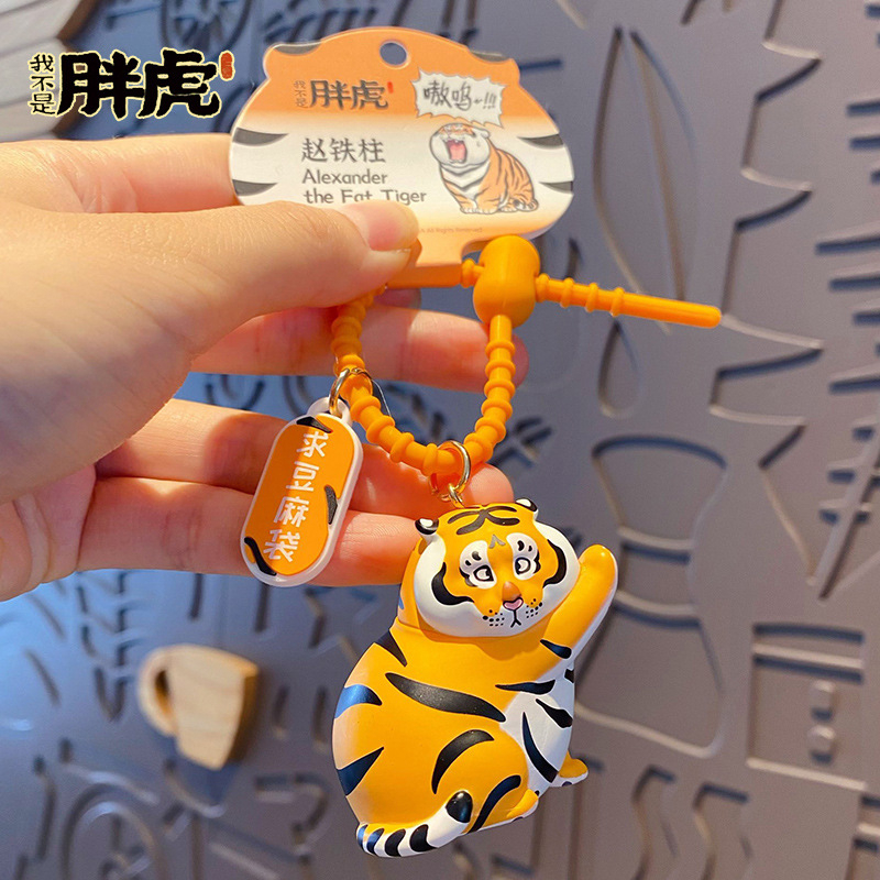 Móc Khóa Chú Hổ Béo Biểu Cảm Ngộ Nghĩnh Đáng Yêu Chuẩn Hot Trend Tik Tok