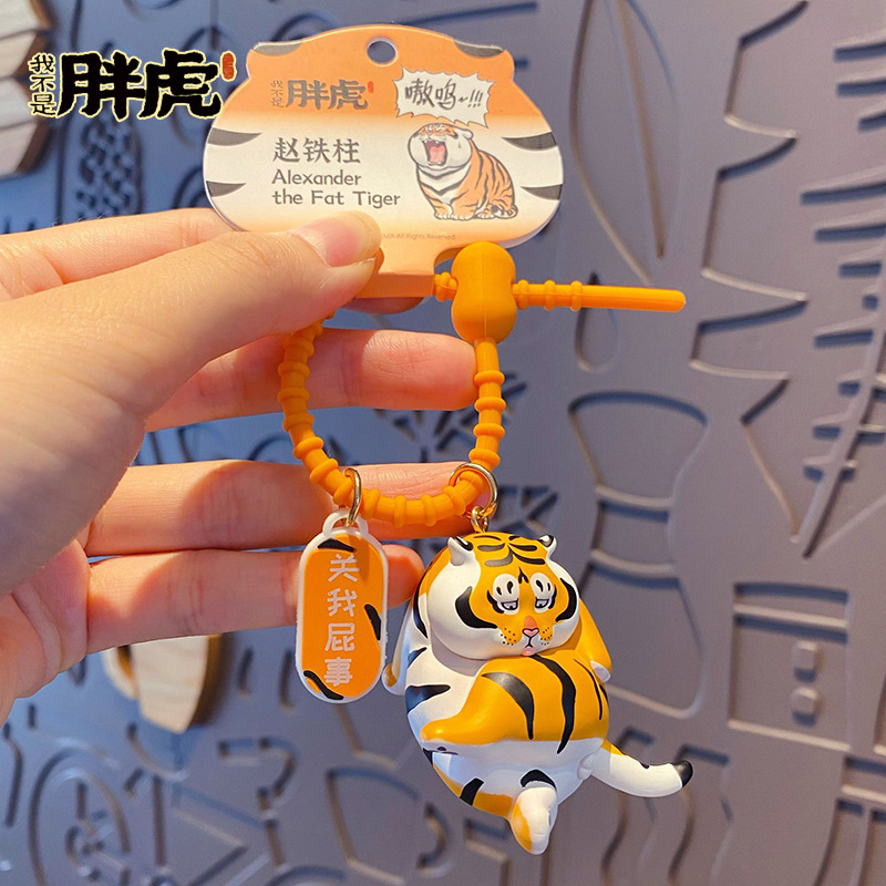 Móc Khóa Chú Hổ Béo Biểu Cảm Ngộ Nghĩnh Đáng Yêu Chuẩn Hot Trend Tik Tok