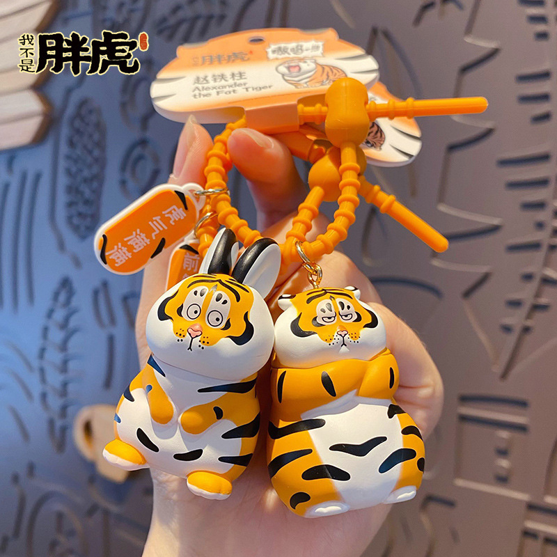 Móc Khóa Chú Hổ Béo Biểu Cảm Ngộ Nghĩnh Đáng Yêu Chuẩn Hot Trend Tik Tok