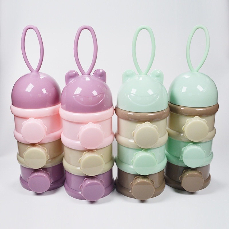 Hộp chia thức ăn và sữa cho bé có nút vặn