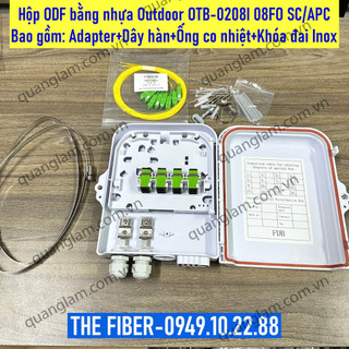 Hộp odf nhựa outdoor otb-0208i 08fo sc/apc sc/upc