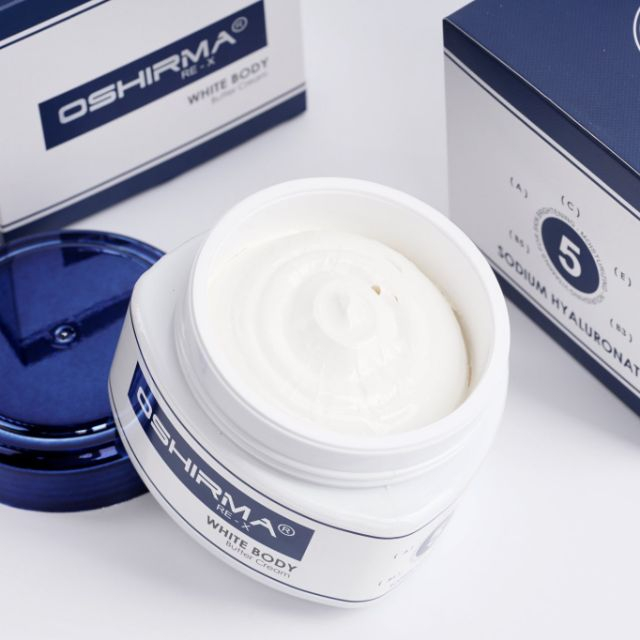 KEM BƠ DƯỠNG THỂ TRẮNG DA - OSHIRMA RE-X WHITE BODY BUTTER CREAM 200G