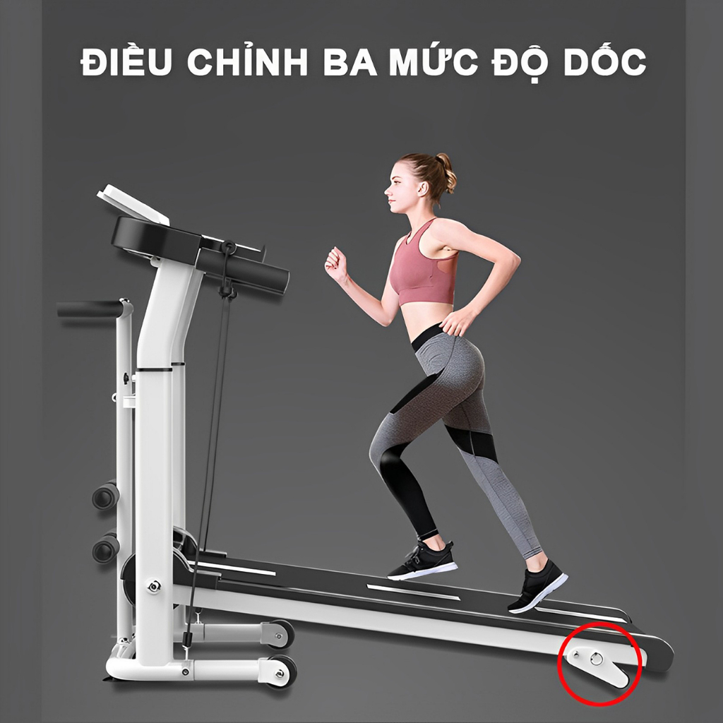 Máy chạy bộ cơ có loa 2023, máy tập chạy bộ tại nhà, máy đi bộ cao cấp