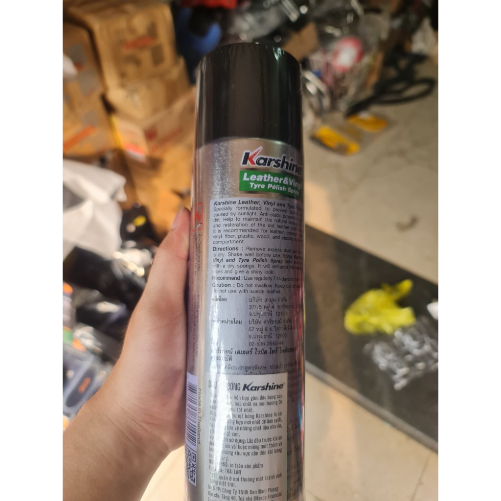 Chai xịt đánh bóng bảo dưỡng xe máy, nội thất ô tô KARSHINE 500ML -Chính Hãng