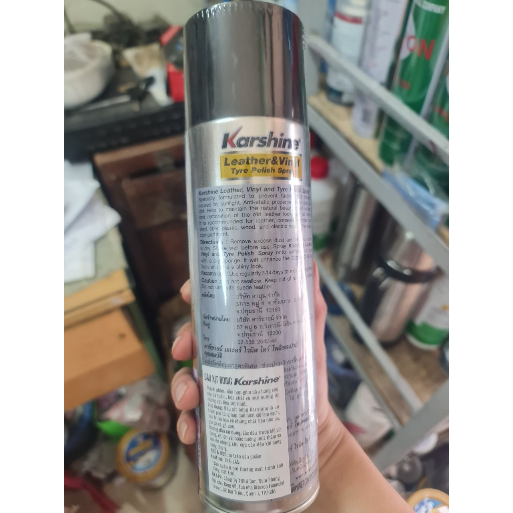 Chai xịt đánh bóng bảo dưỡng xe máy, nội thất ô tô KARSHINE 500ML -Chính Hãng