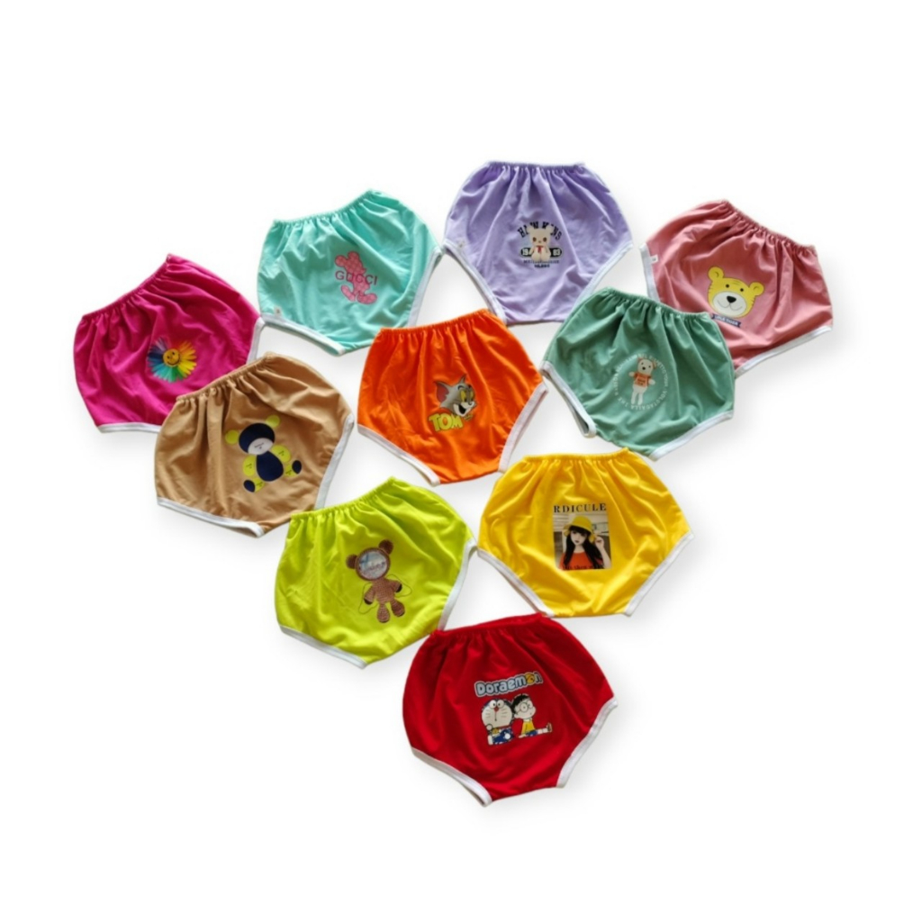 Set 10 quần chip màu cute cho bé trai, bé gái