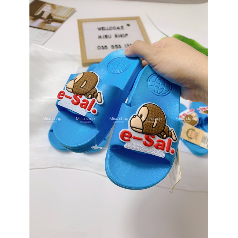 Dép lê bé trai chống trượt siêu nhẹ hàng cao cấp size 14cm