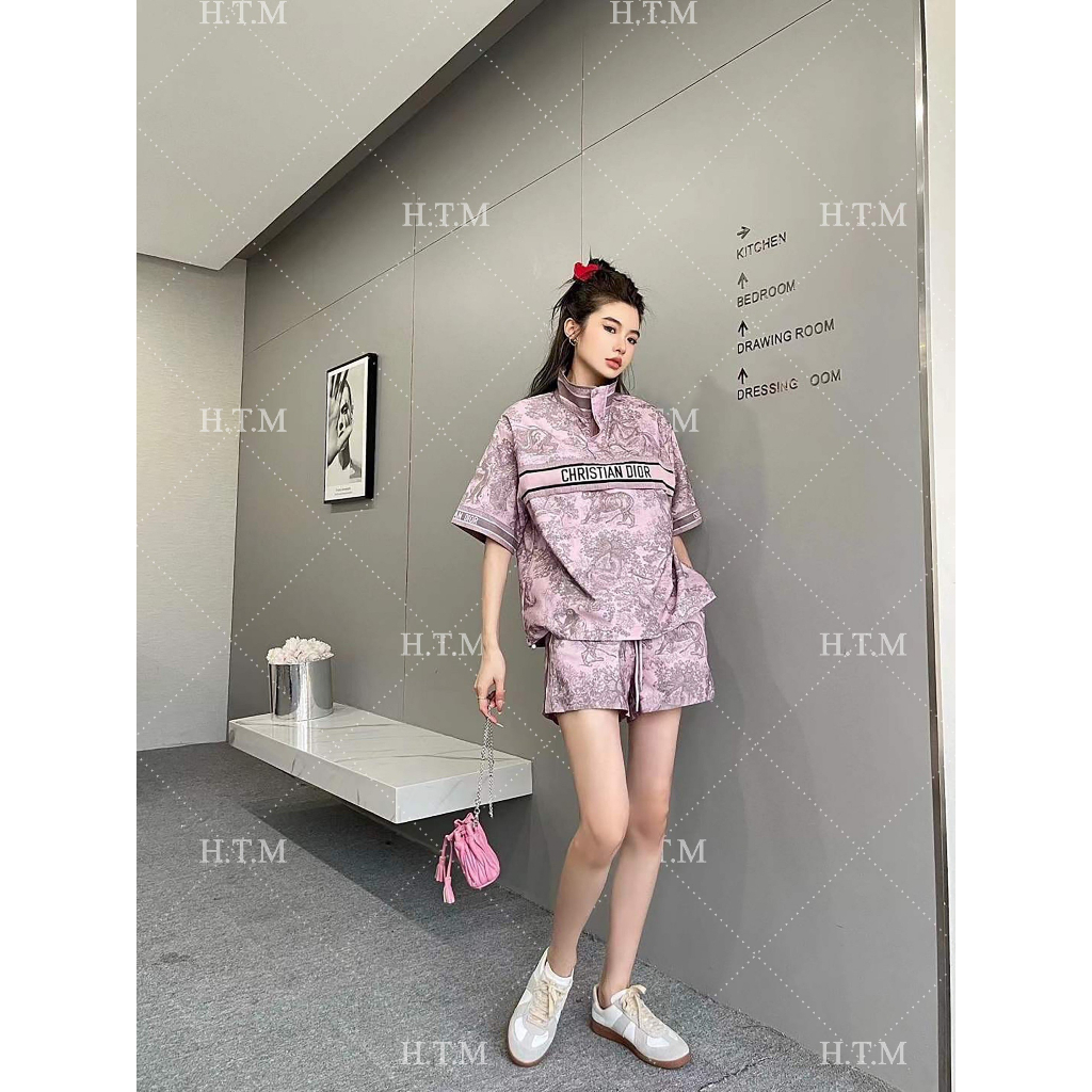 Set Di Or hoạ tiết cộc tay