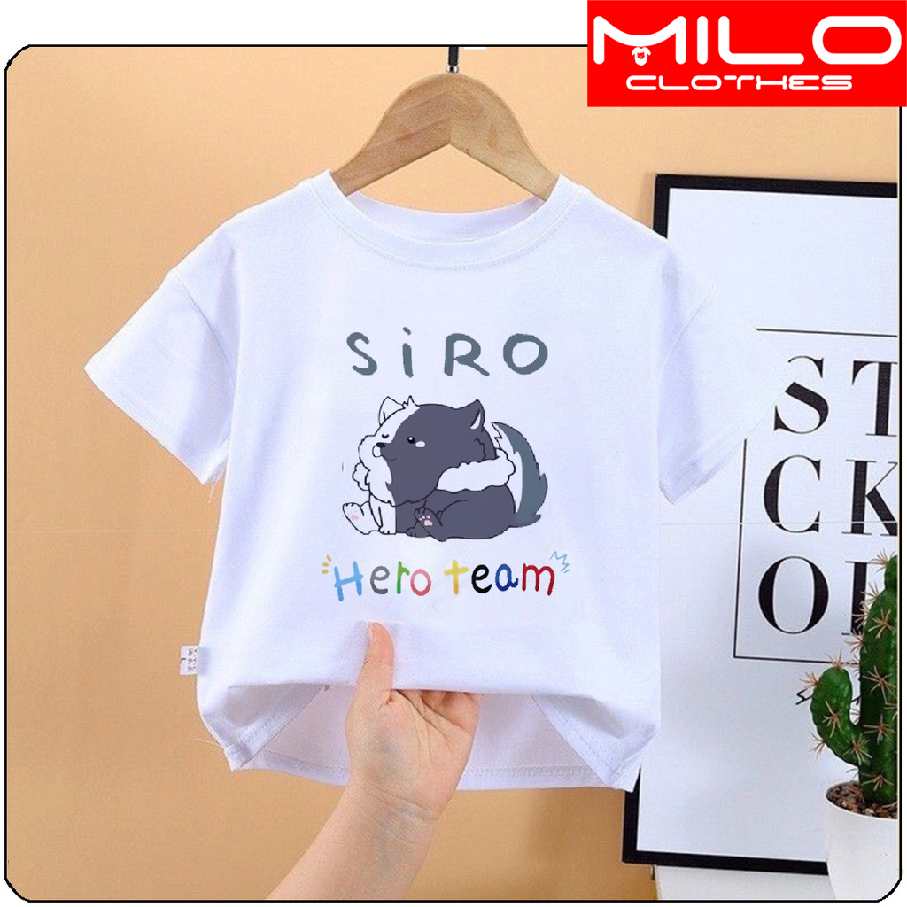 BST ÁO THUN Hero Team simmy vịt siro phong UNISEX PHÔNG TRẮNG TAY NGẮN CÓ SIZE TRẺ EM