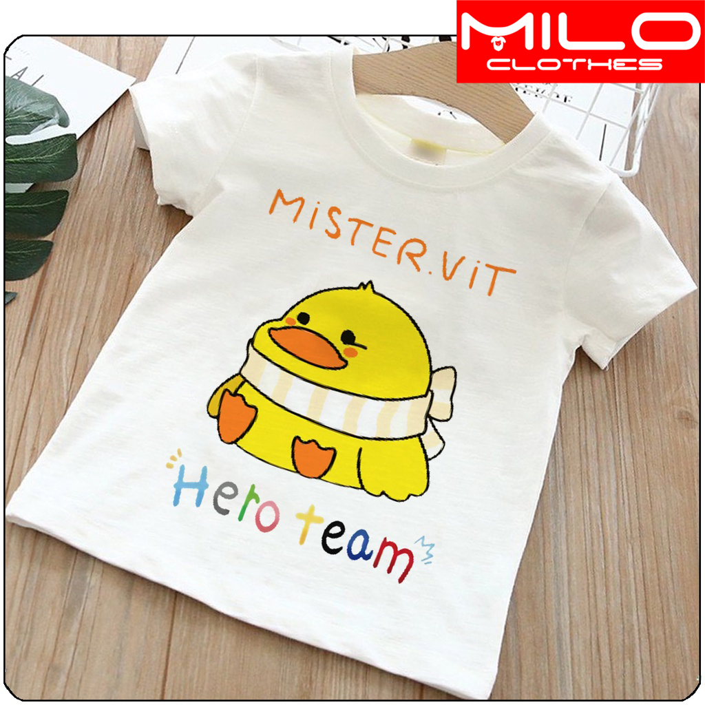 BST ÁO THUN Hero Team simmy vịt siro phong UNISEX PHÔNG TRẮNG TAY NGẮN CÓ SIZE TRẺ EM
