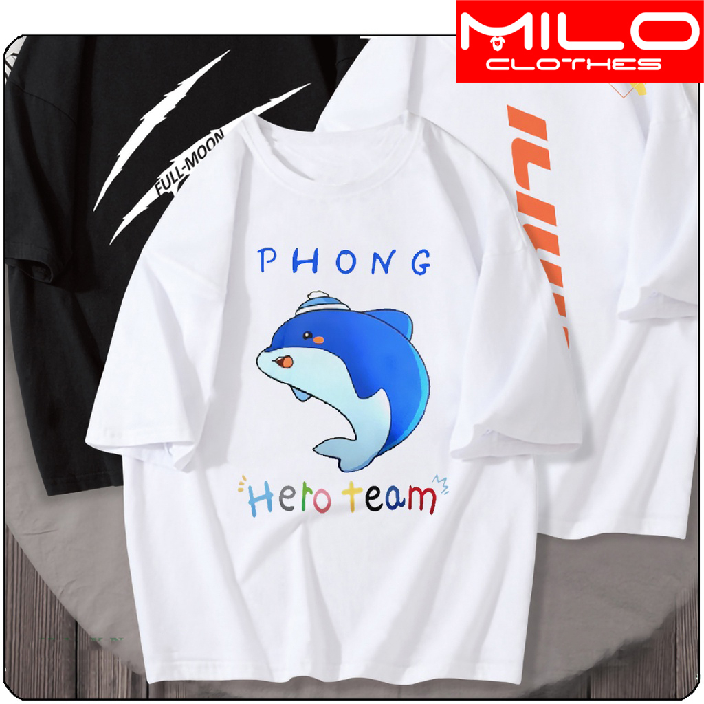 BST ÁO THUN Hero Team simmy vịt siro phong UNISEX PHÔNG TRẮNG TAY NGẮN CÓ SIZE TRẺ EM
