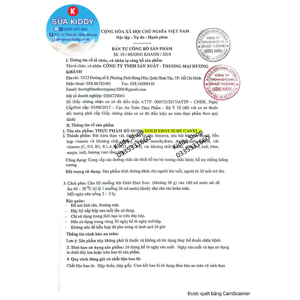 Sữa Canxi Epot Canxi 900g phòng ngừa loãng xương, tiểu đường, thoái hóa khớp