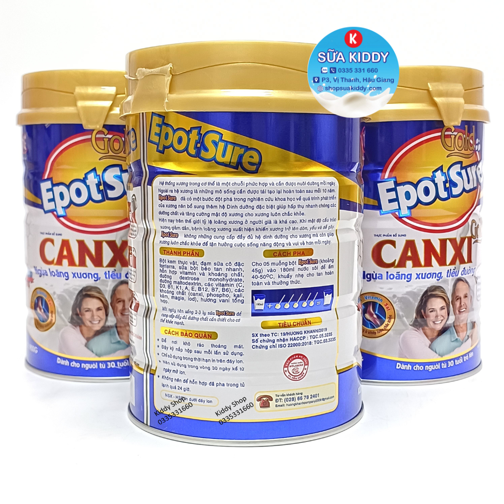 Sữa Canxi Epot Canxi 900g phòng ngừa loãng xương, tiểu đường, thoái hóa khớp