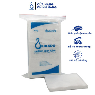 Khăn khô đa năng cho bé Likado 300g kích thước 15x20cm1 gói