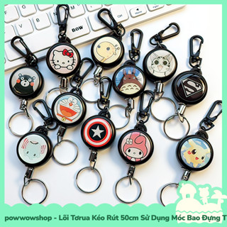 [Sẵn VN - Hỏa Tốc] Lõi Tơrua Kéo Rút 50cm Sử Dụng Móc Bao Thẻ Nhân Viên Chìa Khoá Nhân Vật Hoạt Hình Anime Manga