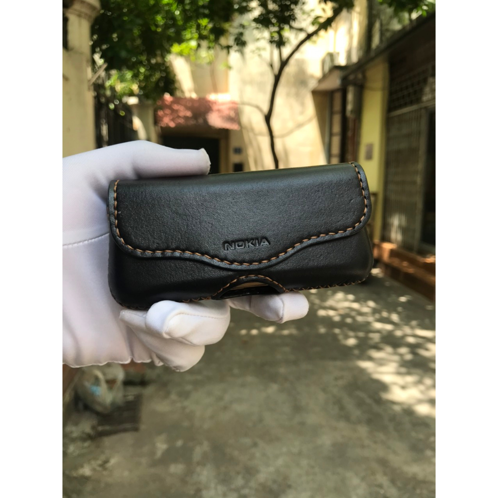 Bao da ngang, Bao da bò đeo thắt lưng cho điện thoại Nokia 8800 - Bảo hành 12 tháng
