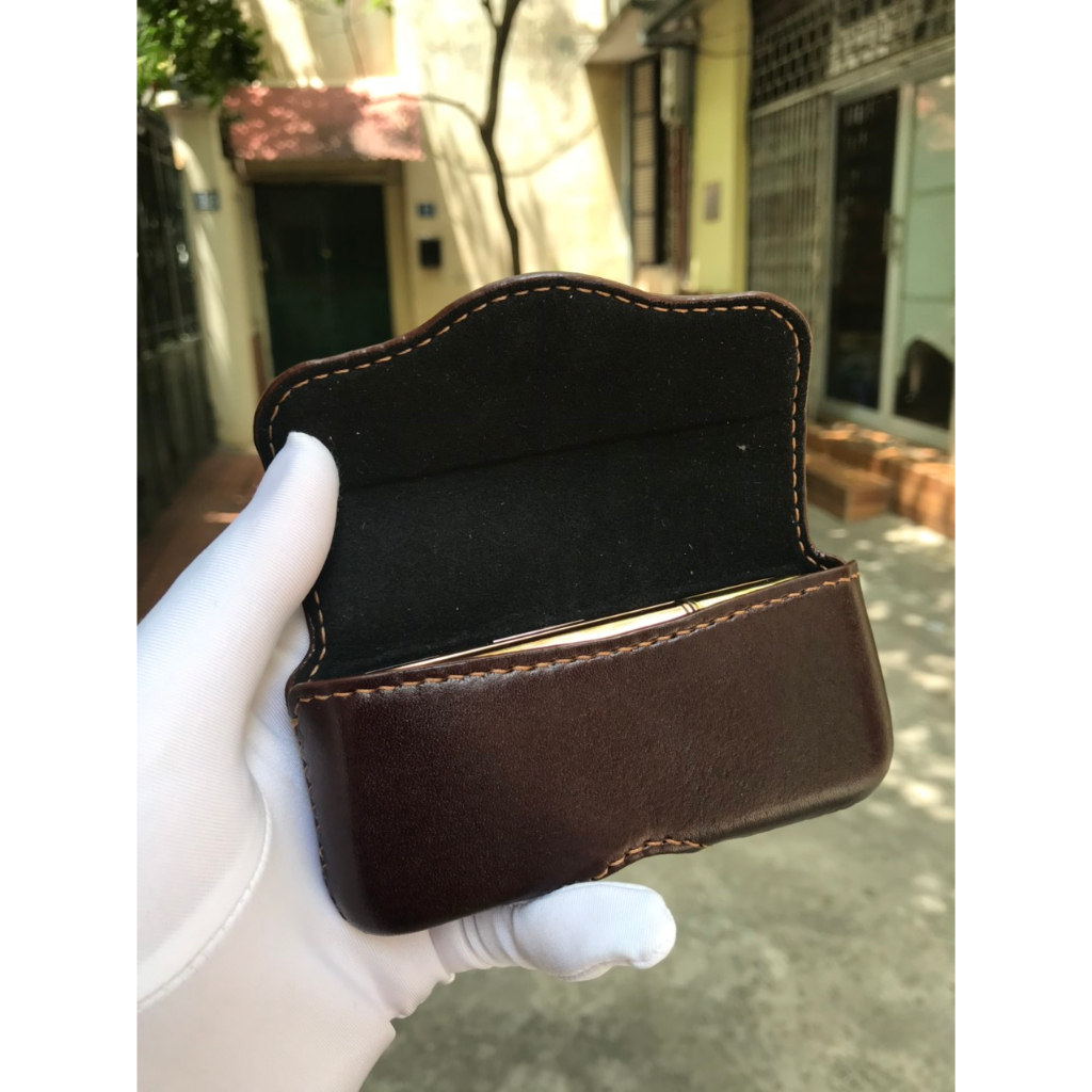 Bao da ngang, Bao da bò đeo thắt lưng cho điện thoại Nokia 8800 - Bảo hành 12 tháng