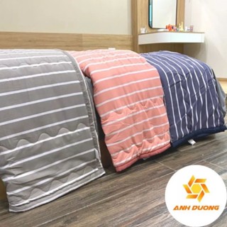 Chăn hè cotton đũi muji siêu mát dùng cho văn phòng tiện lợi , gấp nhỏ gọn mang đi mọi lúc mọi nơi