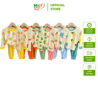 Bộ Minky Mom Dài Tay Cho Bé Trai Bé Gái , Quần Áo Trẻ Em Chất Thun Lạnh Mềm Mát Thấm Hút Mồ Hôi Tốt