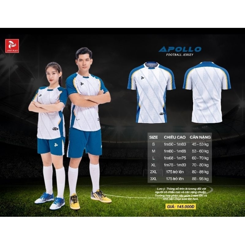 BỘ QUẦN ÁO BÓNG ĐÁ JUST PLAY APOLLO