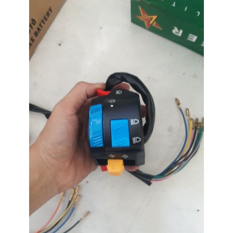 Cùm công tắc FZ trái phải, full bộ cho sirius 50, 110, drem way, độ xe theo phong cách