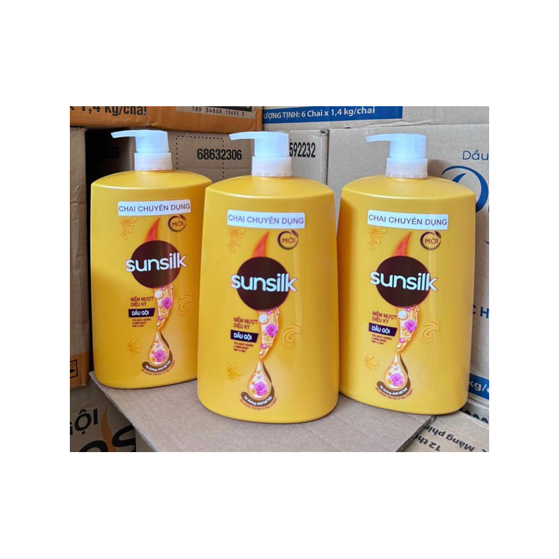 Dầu Gội Sunsilk 1,4kg Vàng Và Đen