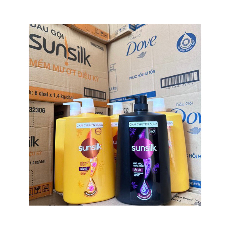 Dầu Gội Sunsilk 1,4kg Vàng Và Đen