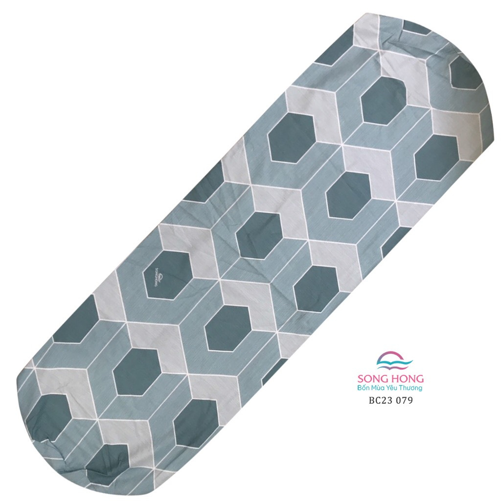 Vỏ gối ôm 38x100 cotton  Sông Hồng