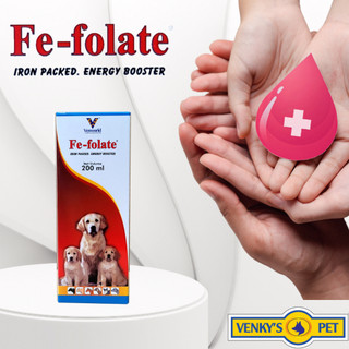 FE-FOLATE Bổ sung sắt cho chó, mèo dạng siro 100,200ml