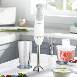 Máy xay sinh tố cầm tay sharp em-h076sv-wh 0.7l - hàng chính hãng